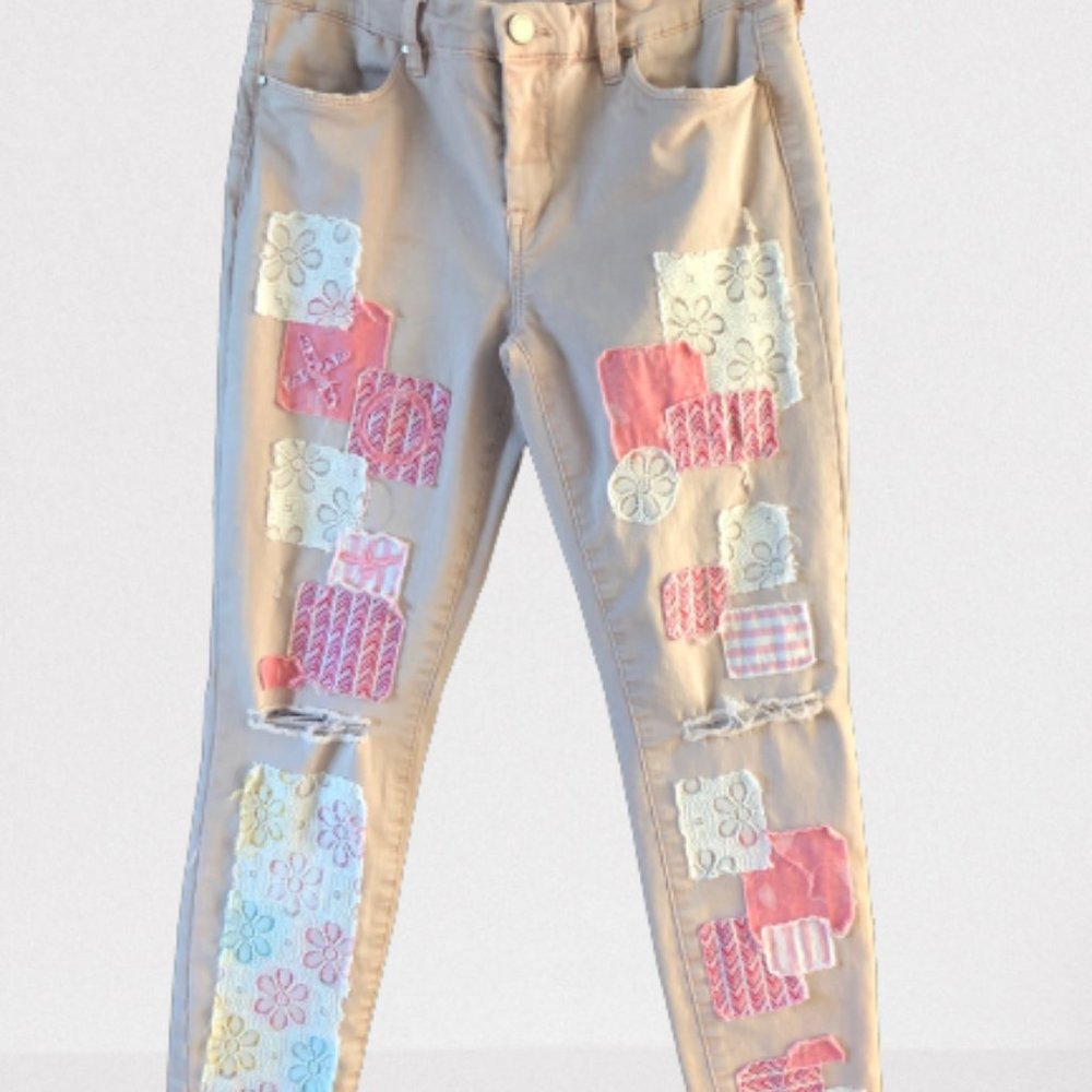 Repurposed and Embellished Jeans